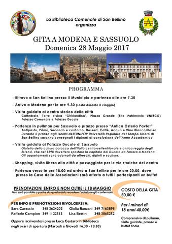 Gita a Modena e Sassuolo