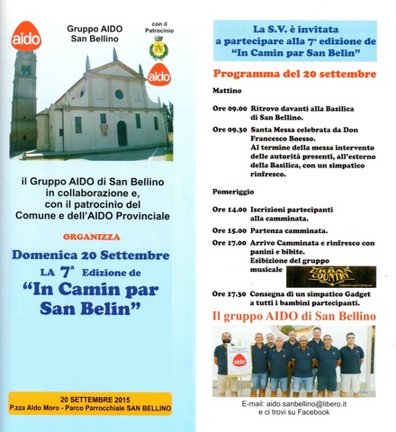 AIDO - "In Camin par San Belin"