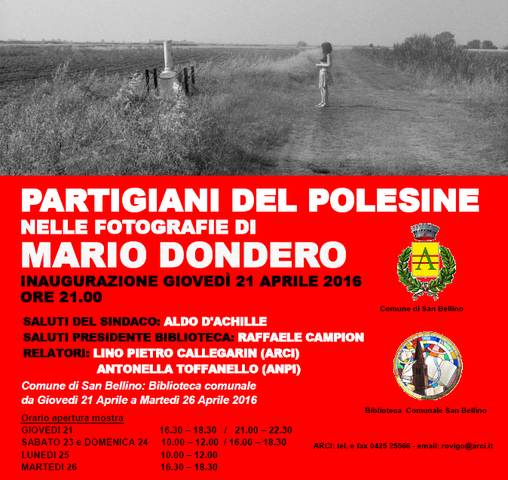 Mostra "Partigiani del Polesine nelle fotografie di Mario Dondero"