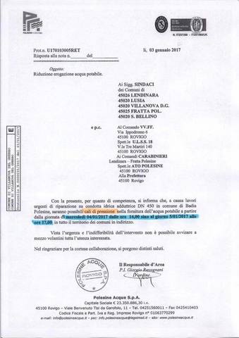 Avviso Polesine Acque